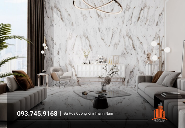 Thi công ốp đá phòng khách tại Bình Dương - PK003