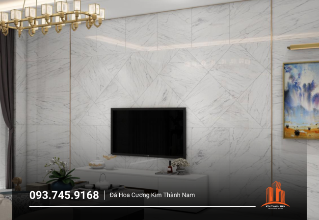 Thi công ốp đá phòng khách tại Bình Dương - PK005