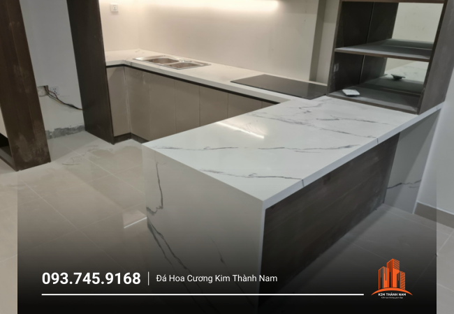 Thi công ốp đá bàn bếp tại Bình Dương - BB006