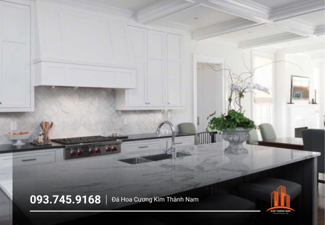Thi công ốp đá bàn bếp tại Bình Dương - BB007