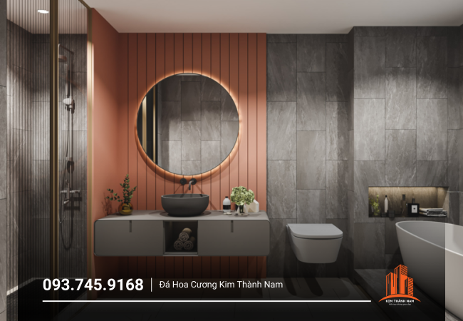 Thi công ốp đá phòng tắm tại Bình Dương - PT009