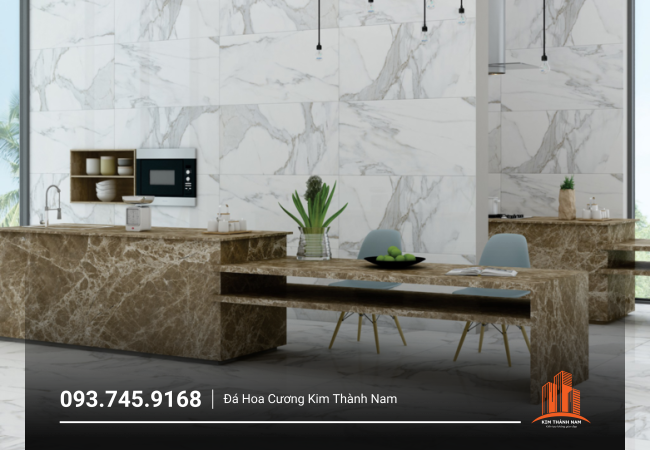 Thi công ốp đá phòng khách tại Bình Dương - PK009