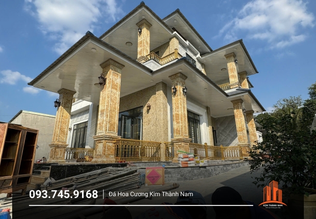 Thi công ốp đá cột tại Bình Dương - CT006