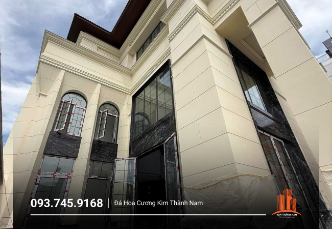 Thi công ốp đá cột tại Bình Dương - CT007