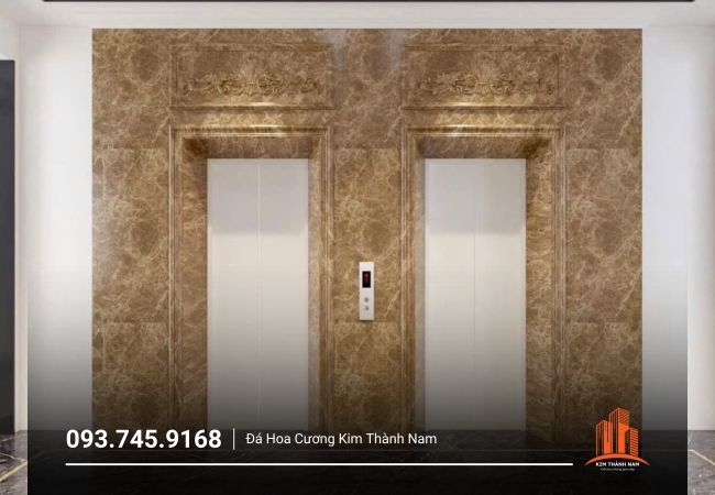Thi công ốp đá thang máy tại Bình Dương - TM002