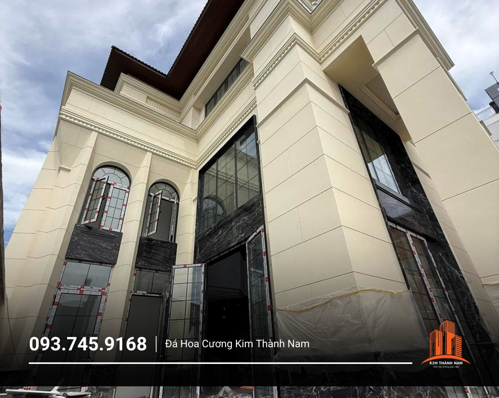 Thi công ốp đá cột tại Bình Dương - CT007