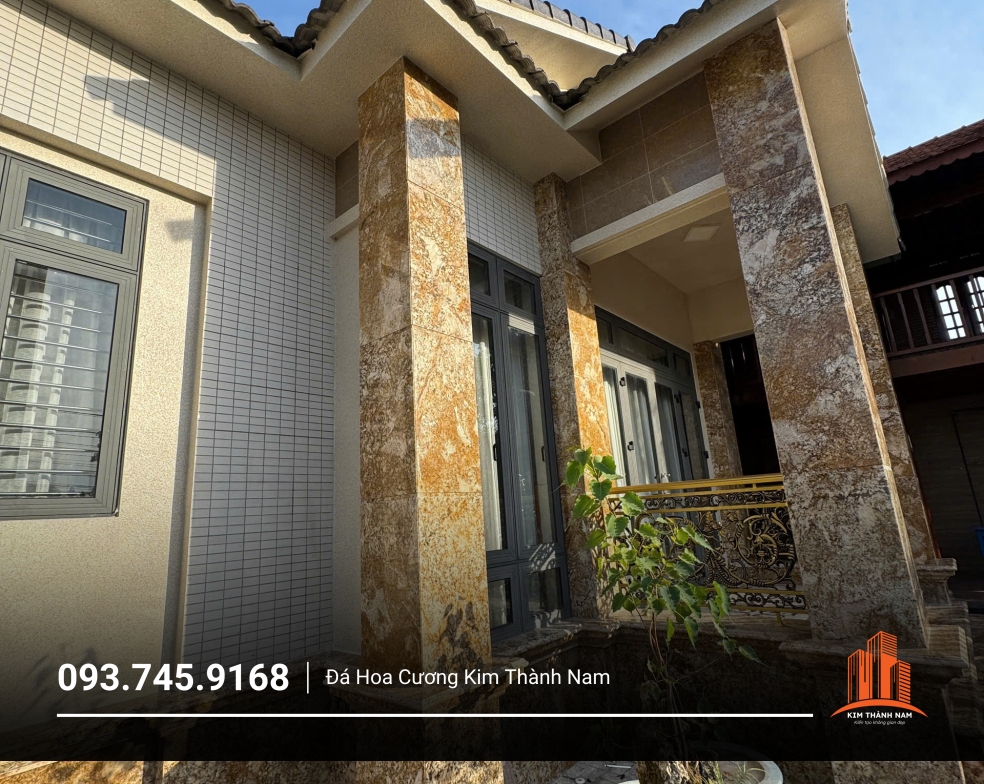 Thi công ốp đá cột tại Bình Dương - CT008