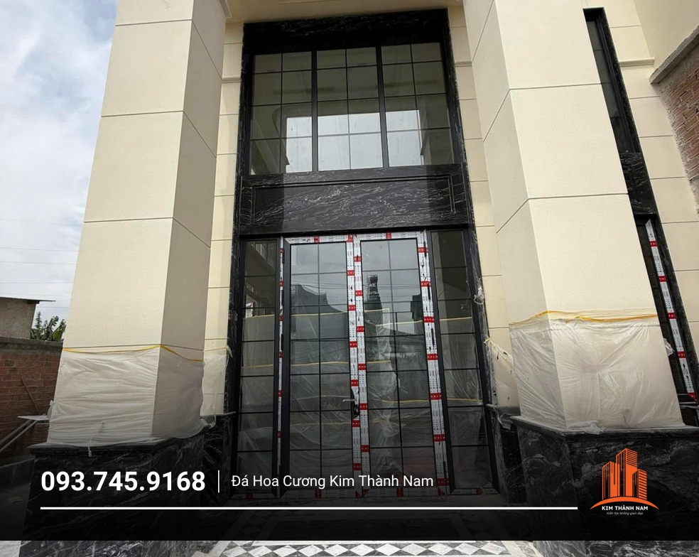 Thi công ốp đá cột tại Bình Dương - CT009