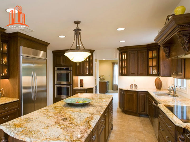 Thi công ốp đá bàn bếp tại Bình Dương